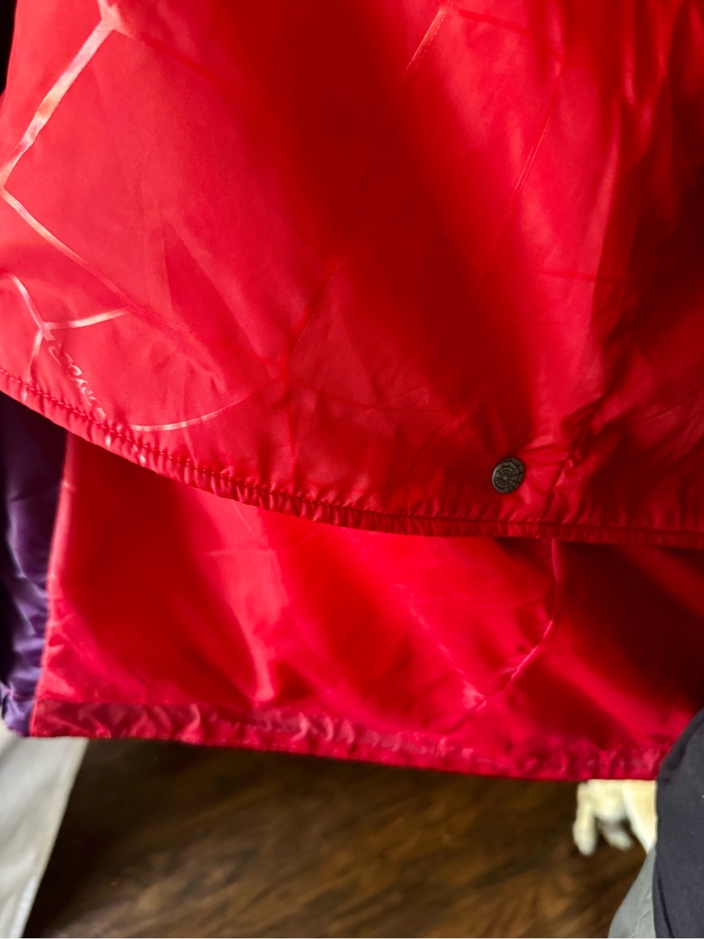 Spyder Colorblock Ski Jacket in Purple with Teal and Red Accents - Picture 11 of 14